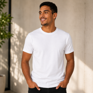 Camiseta em algodão básica - Manga Curta